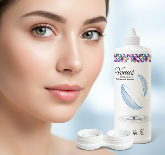 Venus All-in-One Contact Lens Solution (360ml) – Clean, Hydrate & Protect