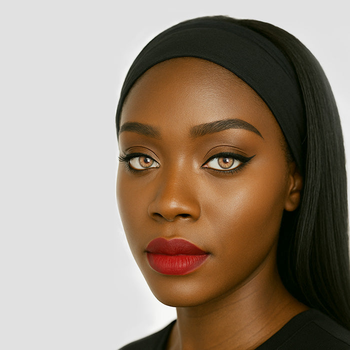 Model wearing Baby Deer Brown Contact Lenses by Venus – Natural Brown Eye Look