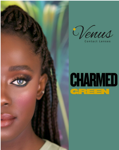 Charmed Green Contact Lenses by Venus – soft green color for natural eyes