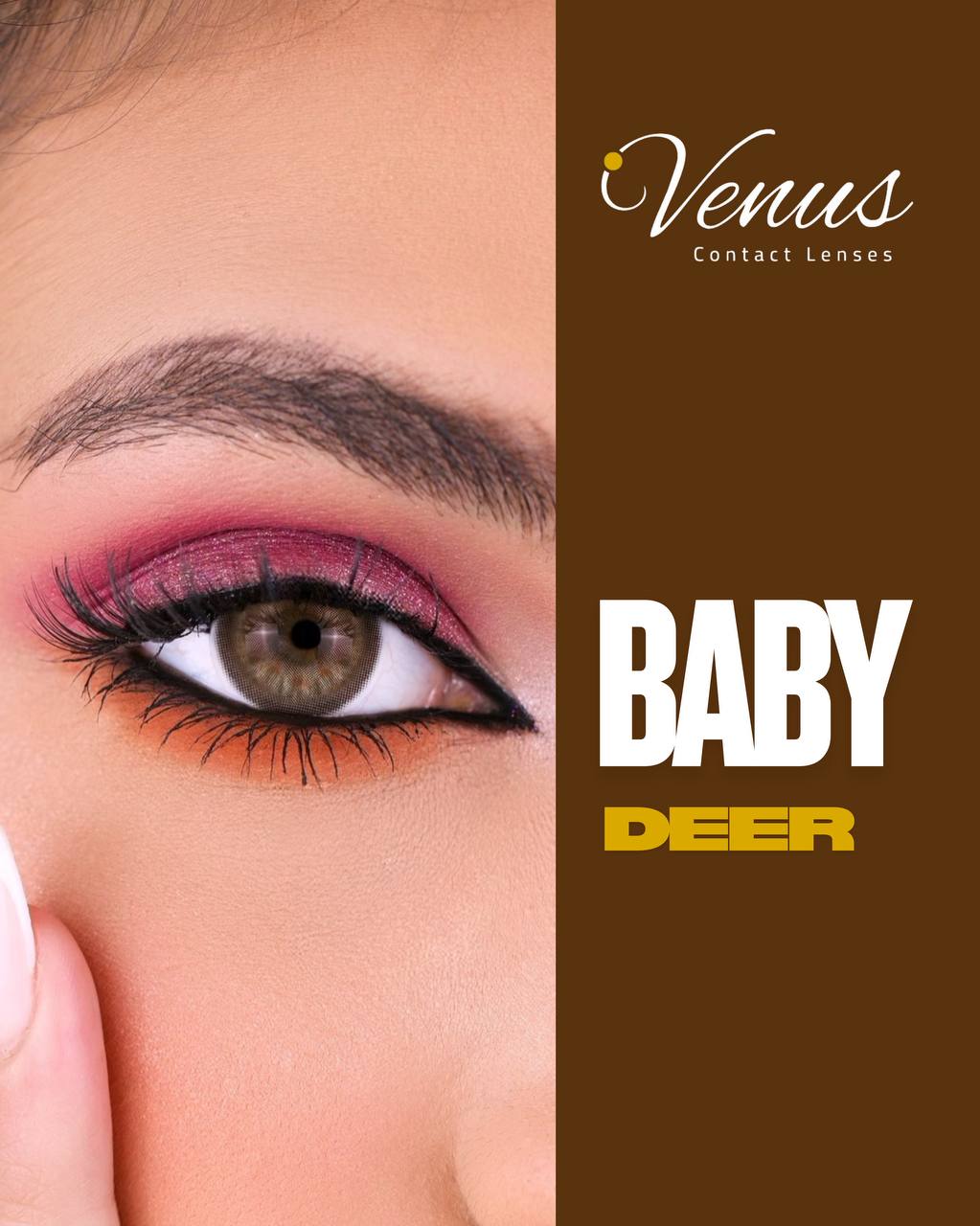 Baby Deer Contact Lenses by Venus – Luxury Brown Color Contacts in Nigeria