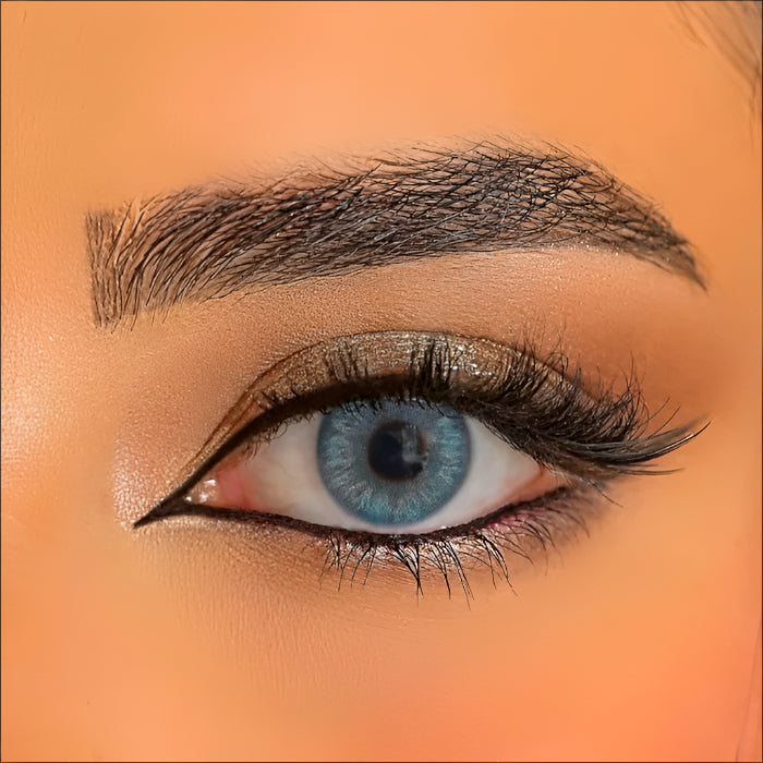 Close-up of Wild Blue Contact Lenses by Venus – premium CE-approved lenses