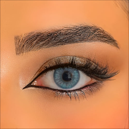 Close-up of Wild Blue Contact Lenses by Venus – premium CE-approved lenses